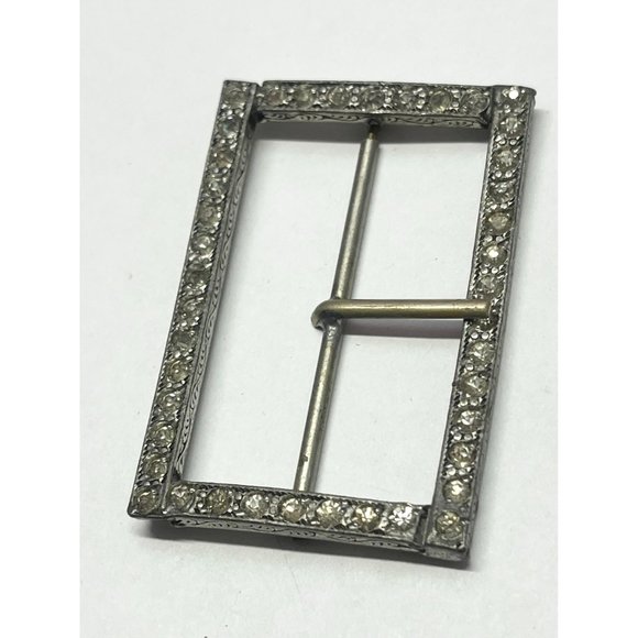 Vintage estate rhinestone belt buckle main image 4